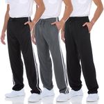DARESAY 3 Pack: Mens Athletic Pants with Pockets, Mens Sweatpants, Men's Lightweight & Breathable Joggers (Up to 3XL)