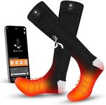 SNOW DEER Heated Socks with App Con