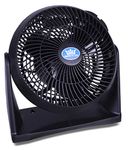 Prem-I-Air Black 8 Inch (20 cm) Powerful Cooling High Velocity Floor or Wall Mountable Air Circulator Fan with 3 Airflow Speed Settings, Quiet Operation For Use in Homes and Offices