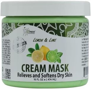 SPA REDI - Body and Foot Cream Mask, Lemon and Lime, 16 Oz - Pedicure Massage for Tired Feet and Body, Hydrating, Fresh Skin - Infused with Hyaluronic Acid, Amino Acids, Panthenol, Comfrey Extract
