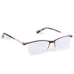 DR.HARMANN'S READING GLASSES® FULL RIM READERS FITTED WITH BLUE BLOCK LENS (Model: iRead FOUR Brown colur +1.00 with Blue Ray Filter Lens)