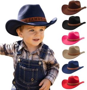 Personalized Toddler Cowboy Hat Custom Name Western Cowgirl Hats for Kids