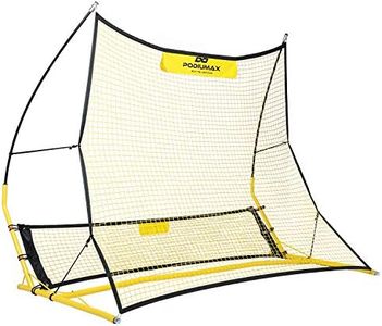 PodiuMax Upgraded Portable Soccer Trainer, 2 in 1 Soccer Rebounder Net to Improve Soccer Passing and Solo Skills, 6ft x 4.7ft