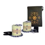 JD Beginner 50mm Fire Poi - Basic Fire Poi Set - Includes Cascade Juggling Bag