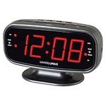 HANNLOMAX HX-153CR Alarm Clock Radio with USB Port, SD Card Slot and Bluetooth (Grey)