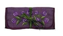 Justina Claire Jewellery Roll in a Rennie Mackintosh Purple