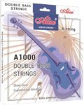 Alice Double Bass Strings, Steel Core Double Bass String For Practice & Performance, Balanced And Vigorous Tone, Suitable for 3/4 Double Bass Guitar