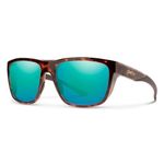 Smith Barra Sunglasses – Performance Sports Active Sunglasses for Watersports, Fishing & More – For Men & Women – Tortoise + Opal ChromaPop Polarized Mirror Lenses