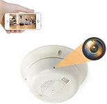 FREDI HD PLUS Hidden Camera Wireless Spy Camera Smoke Detector HD 1080P Motion Detection 32GB Micro SD Card Supportable Not Included (iWFCAM APP)