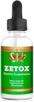 ZETOX | Zeolite Detox for Kids and Adults | Enhanced with Methyl Vitamin B12 and D3 | Premium Grade Liquid Clinoptilolite Zeolite Drops | Supports Gentle Daily Detox, Energy, and Focus (60 Servings)