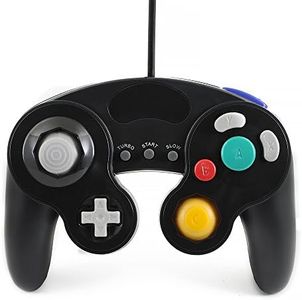 QUMOX Black Wired Classic Controller Joypad Gamepad for Nd Game-Cube gc & wii (Turbo Slow Feature)