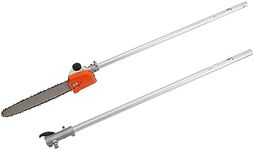 Gabasinover,Pole Saw Attachment (OEM PA1100) + Extension Pole Attachment （OME 575261201) Fits For 125LDx, 128DJx, 128LDx, 323LD, 324LDx, 325LDx, 326LDx, and 327LDx models(Silvery)