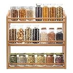 FoverOne 3-Tier Bamboo Spice Rack, 