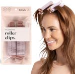 Kitsch Instant Volumizing Hair Clips for Women - Roller Clips for Volume, Curls & Root Lift for All Hair Types, Volumizing Hair Root Clips for Effortless Curl That Last, Easy to Use - 2pcs Terracotta