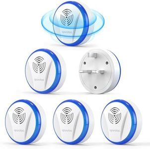 Ultrasonic Pest Repeller Plug-in, Electronic Pest Control for Indoor Use, Repels Mice, Roaches, Mosquitoes & Spiders, Safe for Human & Pets Non-Toxic Pest Control for House & Warehouse (6 Pack)