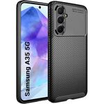 TheGiftKart Rugged Carbon Fibre for Samsung Galaxy A35 5G Armor Back Cover Case | Shockproof & Protective | Stunning Minimalist Design Back Case Cover for Samsung Galaxy A35 5G (TPU, Black)