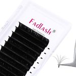 Volume Lash Extensions FADLASH Easy Fan Lashes 0.05 Mixed Tray C Curl Matte Easy Volume Eyelash Extensions Self Fanning Lashes (0.05-C, 8-14mm)