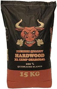 TORO - Carbone TORO per Barbecue, Composto da Quebracho Blanco del Paraguay, Ideale per Qualsiasi tipo di Cottura, l'Aroma Esalta Sapori e Profumi, Pezzatura Grande, 15 kg