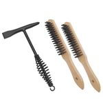 VASTOOLS Welding Chipping Hammer with Coil Spring Handle,10.5",Cone and Vertical Chisel,11" Wire Brush