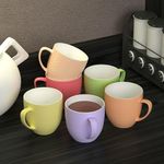 Castleite Prisma Series Fine Bone China Cup Set of 6 - Handcrafted, Exquisite Designer Cups for Tea & Specialty Coffee Drinks, Latte & Cafe Mocha - Dishwasher Safe (Phineas, 180ML)