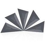 Zanch Gray Window Tint Squeegee Vinyl Wrap Tools Triangle Squeegee Car Graphic Decal Corner Card for Car Window Tinting Vinyl Film Installation Applicator with Pointed Sharp 5PCS
