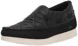 Sperry Top-Sider Women's Moc-Sider Moccasin, Black Nylon, 6 UK