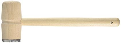 Tala FSC Meat Mallet with Metal and Beechwood End, Beige, 5.2 x 9.5 x 29 cm