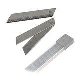 Wideskall 10 Pcs Snap Off 18mm 4" Cutter Utility Knife Replacement Blades Refill Blade Case