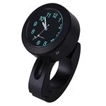 Motorcycle Handlebar Clock Waterproof Universal Aluminium Motorbike Handlebar Clock Watch for Most of The Motorcycle with 7/8"-1" Handlebar Mount Motorcycle H&le