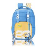 uppercase 26L Sprout 02 School Bag 2 Full Access Compartment Well padded Shoulder Strap with Grab Handle Name Tag, Organiser & Plush Charm Inside For Girls & Boys 750 Days Warranty (Blue)