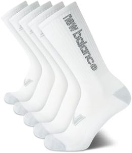 New Balance Men's Socks - Athletic Crew Socks with Arch Support (5 Pack)