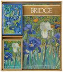 Caspari Van Gogh Irises Bridge Gift Set, 2 Playing Card Decks & 2 Score Pads