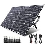 SWAREY 100W Foldable Solar Panel, ETFE Monocrystalline Portable Solar Charger with 18V DC Output, QC 3.0, Type-C PD 60W, Solar Panel Kit for Power Station, Laptop, Phone, Tablet, Outdoor Camping