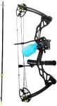 Southland Archery Supply Outrage Compound Bow Bowfishing Bottle Reel Package - Black