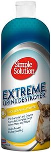 Simple Solution Extreme Urine Destroyer Enzymatic Cleaner | Pet Stain and Odor Remover with 2X Pro-Bacteria Cleaning Power | 32 Ounces