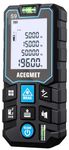 Laser Measure, ACEGMET 120M/393Ft Laser Tape Measure ±2mm Accuracy, M/in/Ft Unit Switching Backlit LCD with Mute Button Laser Measuring Tape, Pythagorean Mode, Area and Volume Laser Measurement Tool