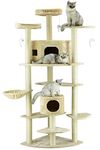 Go Pet Club F2030 80-Inch Cat Tree, Beige