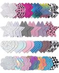 Tripetals Pasties Pack Rave Glitters Sticky Nipple Covers for Women Small Large Breast Petals Pasty Thin Boob Pasties-Multicolor 25B