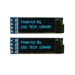 DSD TECH 2 PCS IIC OLED Display 0.91 Inch for Arduino ARM