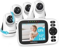 HelloBaby 3.2'' Baby Monitor 4 Came