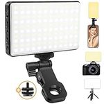 Boloye Selfie Light for Phone, 120Pcs LED Phone Light Clip, 5000mAh Rechargeable, 3 Modes Dimmable 2500K-9000K & CRI 95+, Video Fill Light for Camera, Phone, iPad, Laptop, for Makeup, TikTok, Vlog