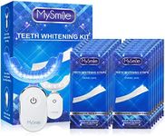 MySmile Teeth Whitening Kit with led Light, 14X Teeth Whitening Strips for Teeth Sensitive, 10 Min Fast Whitening Teeth, Helps to Remove Stains from Coffee, Smoking