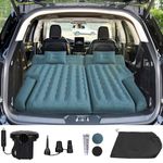 Umbrauto SUV Air Mattress Car Air Mattress 2023 Upgraded Flocking and Extra Thick Oxford Surface Car Sleeping Bed for SUV Back Seat with Electric Air Pump,4M Charging Cable