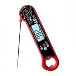 Meat Thermometer with Foldable Probe, Digital Instant Read Food Thermometer Waterproof & Instant Read for Kitchen Food Cooking Baking Candy Liquid