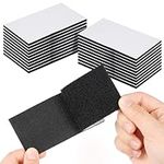 20PCS Double Sided Sticky Pads, 50mmx100mm Strong Adhesive Strips，Extra Sticky Hook and Loop Tapes,Super Strong Heavy Duty Adhesive Pads for Mounting, Hanging or Organizing Items(Black)