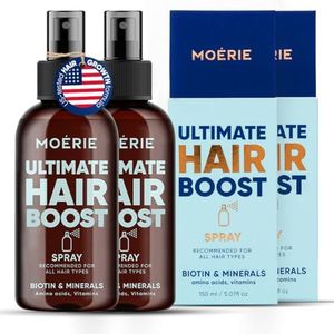 Moerie Hair Growth Serum Spray for Men and Women, Hair Loss Solution with Biotin and Rosemary, Thickening Serum for Hair Regrowth and Thinning Hair - Ultimate Scalp and Growth Care