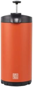 BruTrek Steel Toe 3.0 Travel Coffee Press - Brew 20 fl.oz On The Go - No Spill Lid, Double Wall Vacuum Insulated Stays Hot for Hours, French Press Coffee (Red Rock)