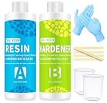 Clear Epoxy Resin Kit Resin Starter Kit 16oz/473ml - 2 Part Resin Kit for Craft, Casting, Tabletop, Jewelry Making and Coating