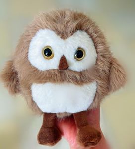 Ryttir Big Owl Stuffed Animal, Adventure Owl Toy, Chubby Plush Decor, Funny Owl Plush for Kids and Women