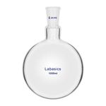 Labasics Glass 1000ml Single Neck One Neck Round Bottom Flask RBF, with 24/40 Standard Taper Outer Joint, 1000ml